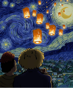 Un fan de Van Gogh ilustra genialmente sus cuadros más emblemáticos