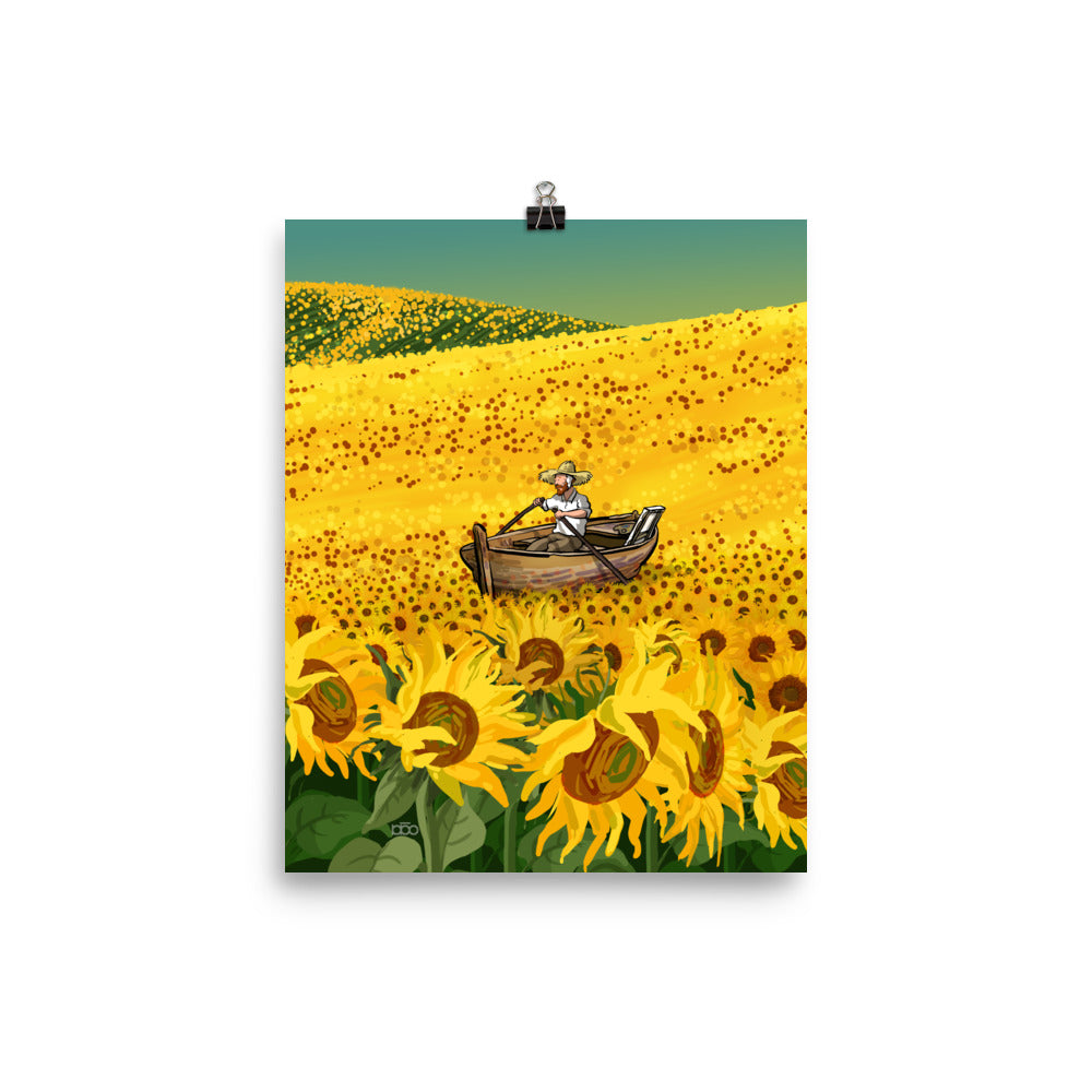 In the Ocean of Sunflowers