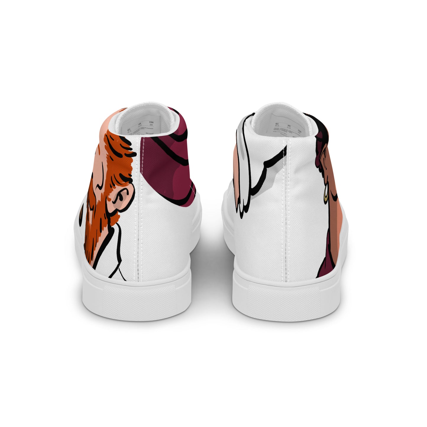 Men’s high top canvas shoes