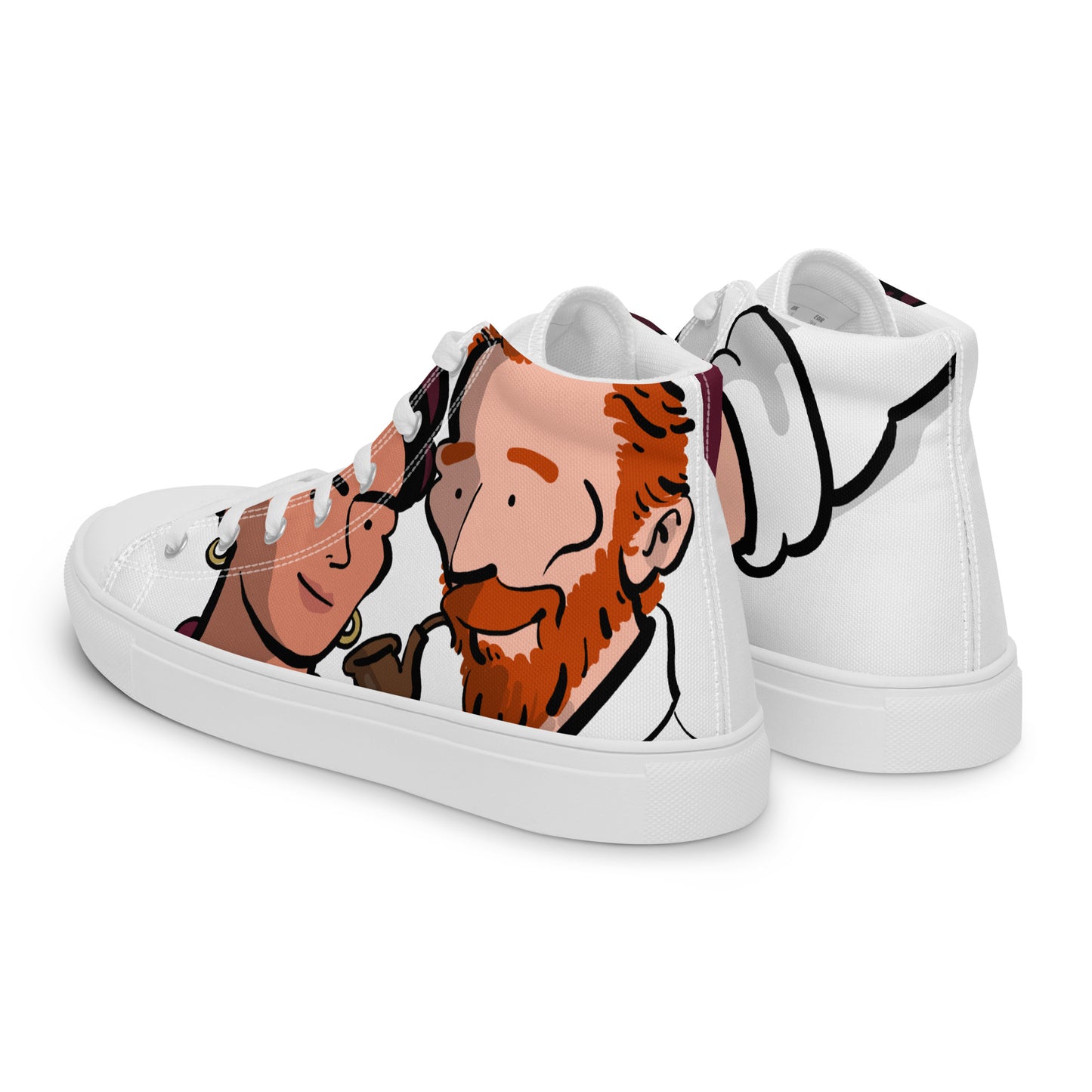 Men’s high top canvas shoes