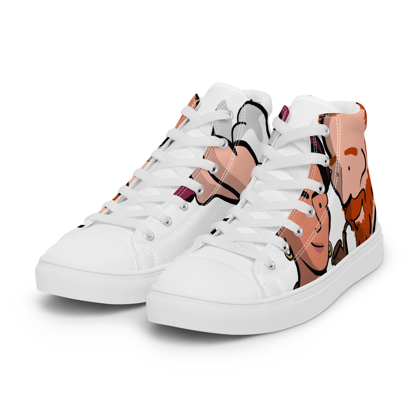 Men’s high top canvas shoes