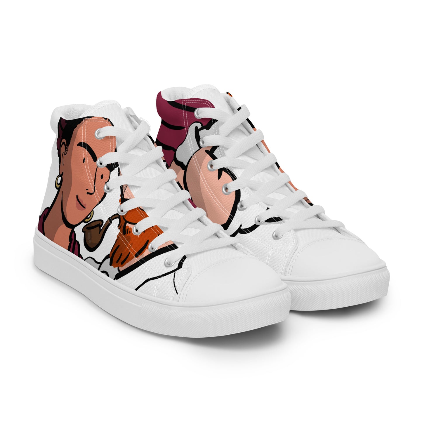 Men’s high top canvas shoes