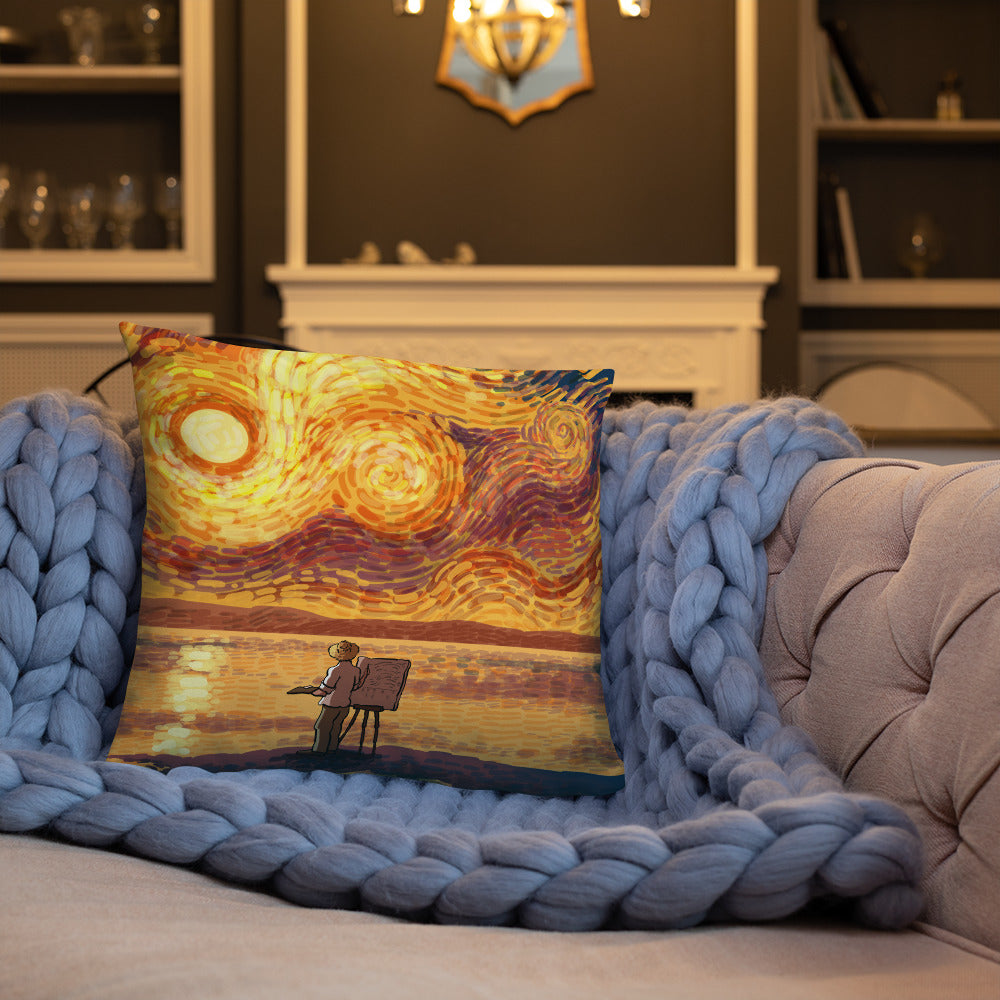 Dawn at the Seaside Pillow