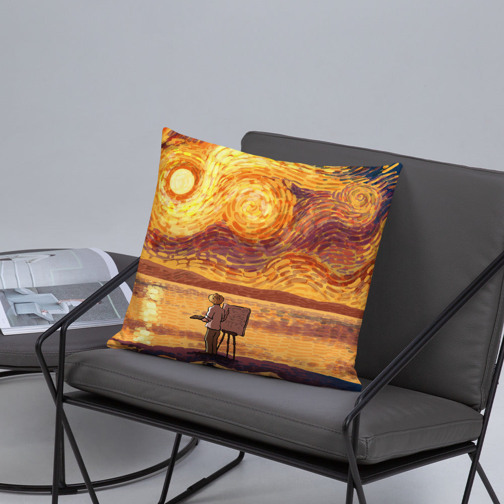 Dawn at the Seaside Pillow