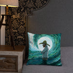 Load image into Gallery viewer, Dreaming under the wave Pillow
