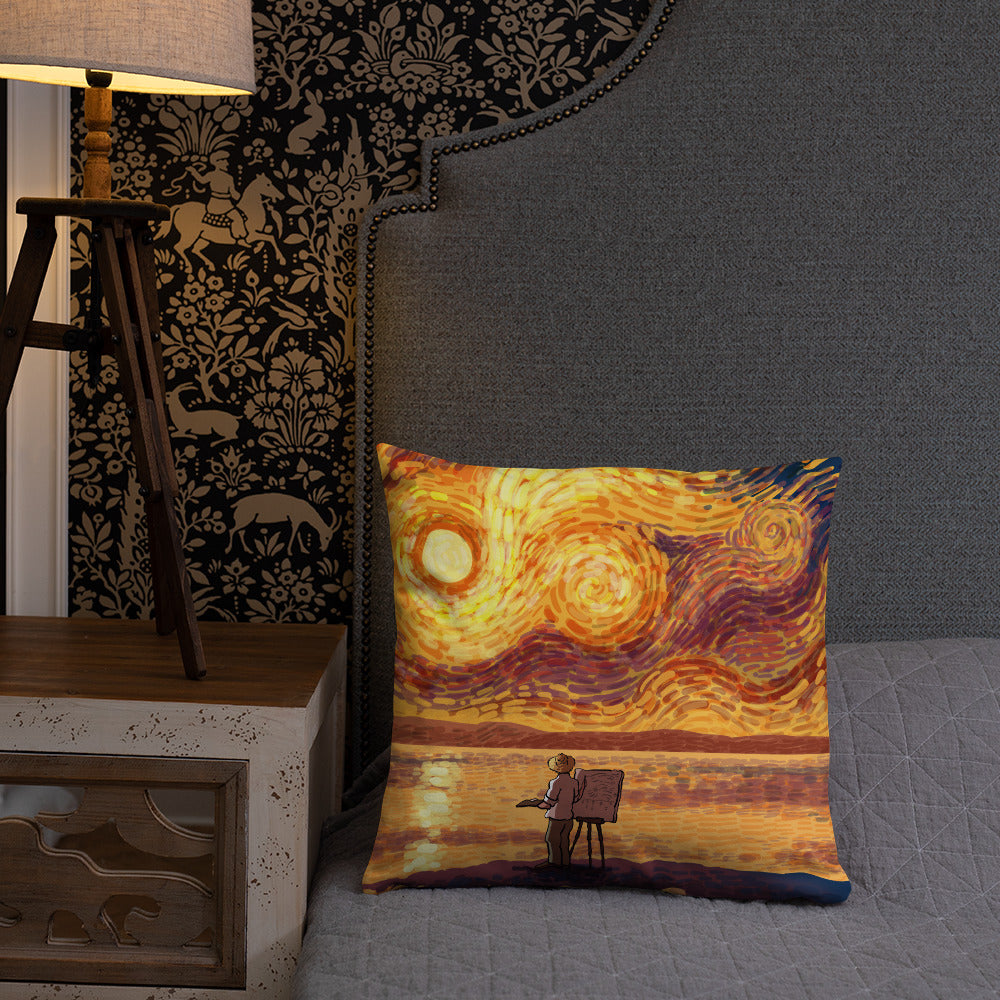 Dawn at the Seaside Pillow