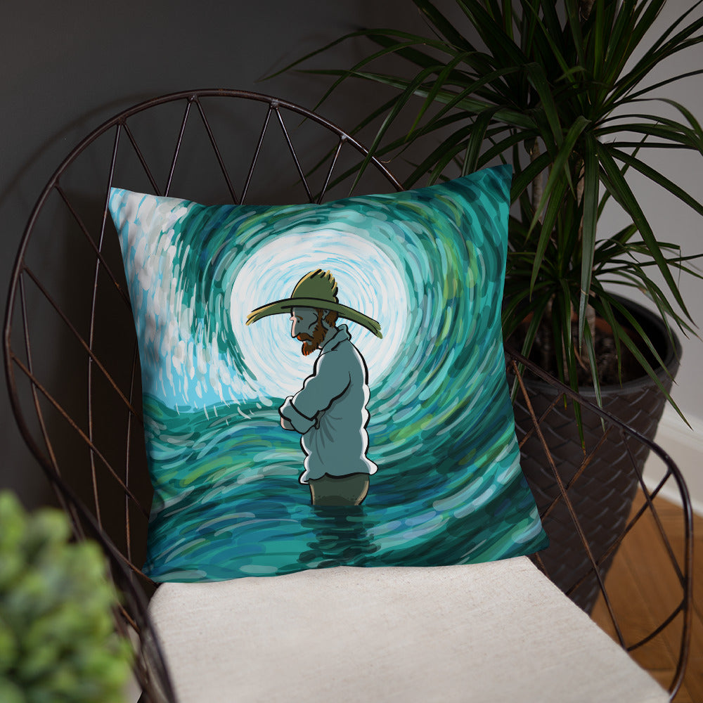 Dreaming under the wave Pillow