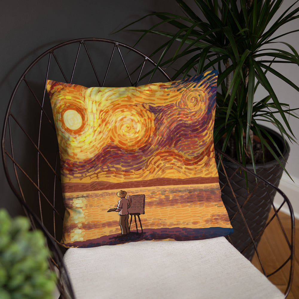 Dawn at the Seaside Pillow