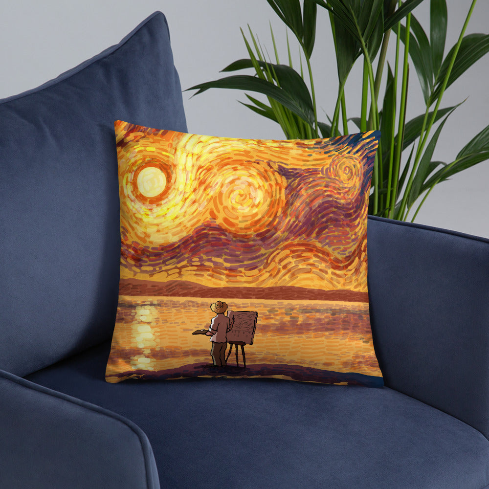 Dawn at the Seaside Pillow