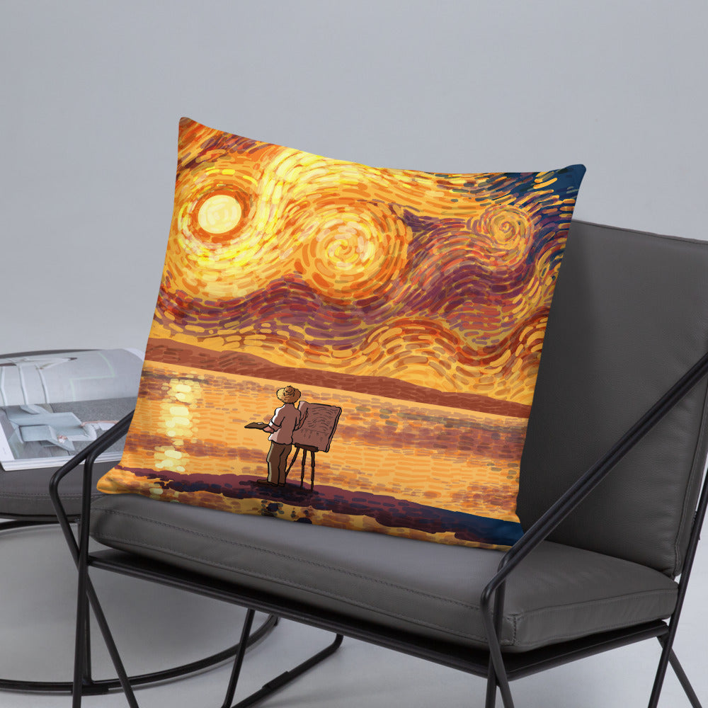 Dawn at the Seaside Pillow