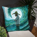 Load image into Gallery viewer, Dreaming under the wave Pillow
