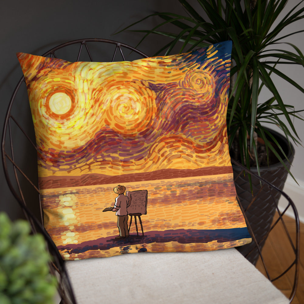 Dawn at the Seaside Pillow