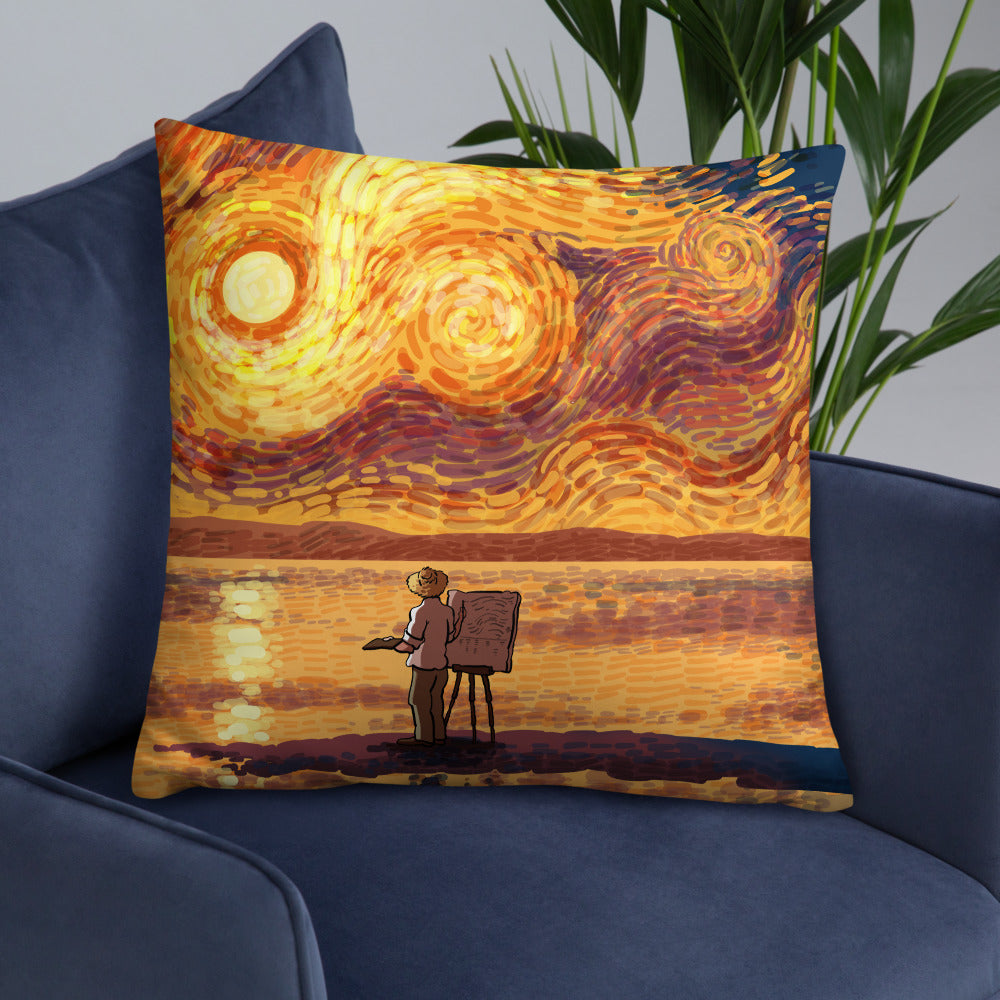 Dawn at the Seaside Pillow