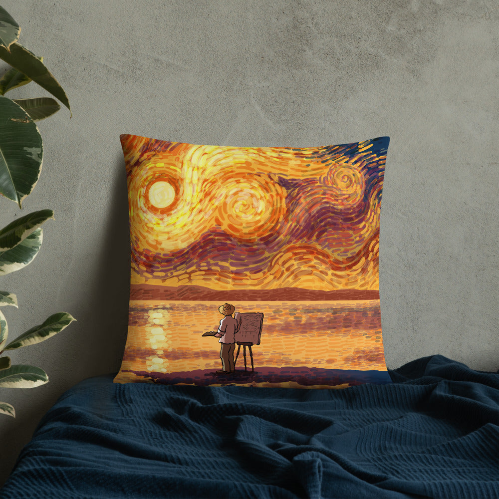 Dawn at the Seaside Pillow