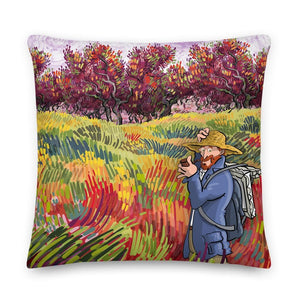 A colorful framed (Premium Pillow)