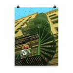 Load image into Gallery viewer, Green Spiral Staircase
