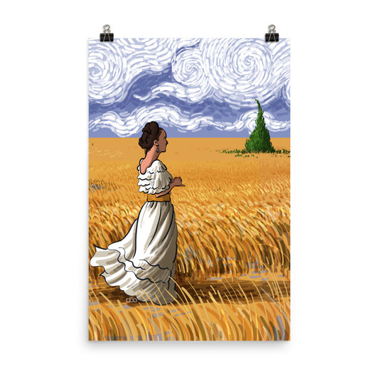 Frida Kahlo in  Wheatfield