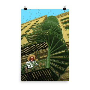 Green Spiral Staircase