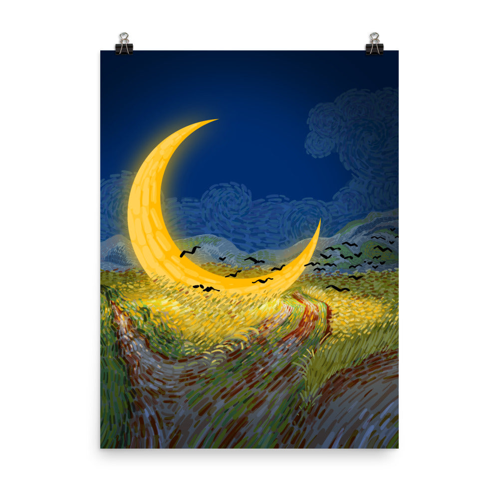Moon in the last night