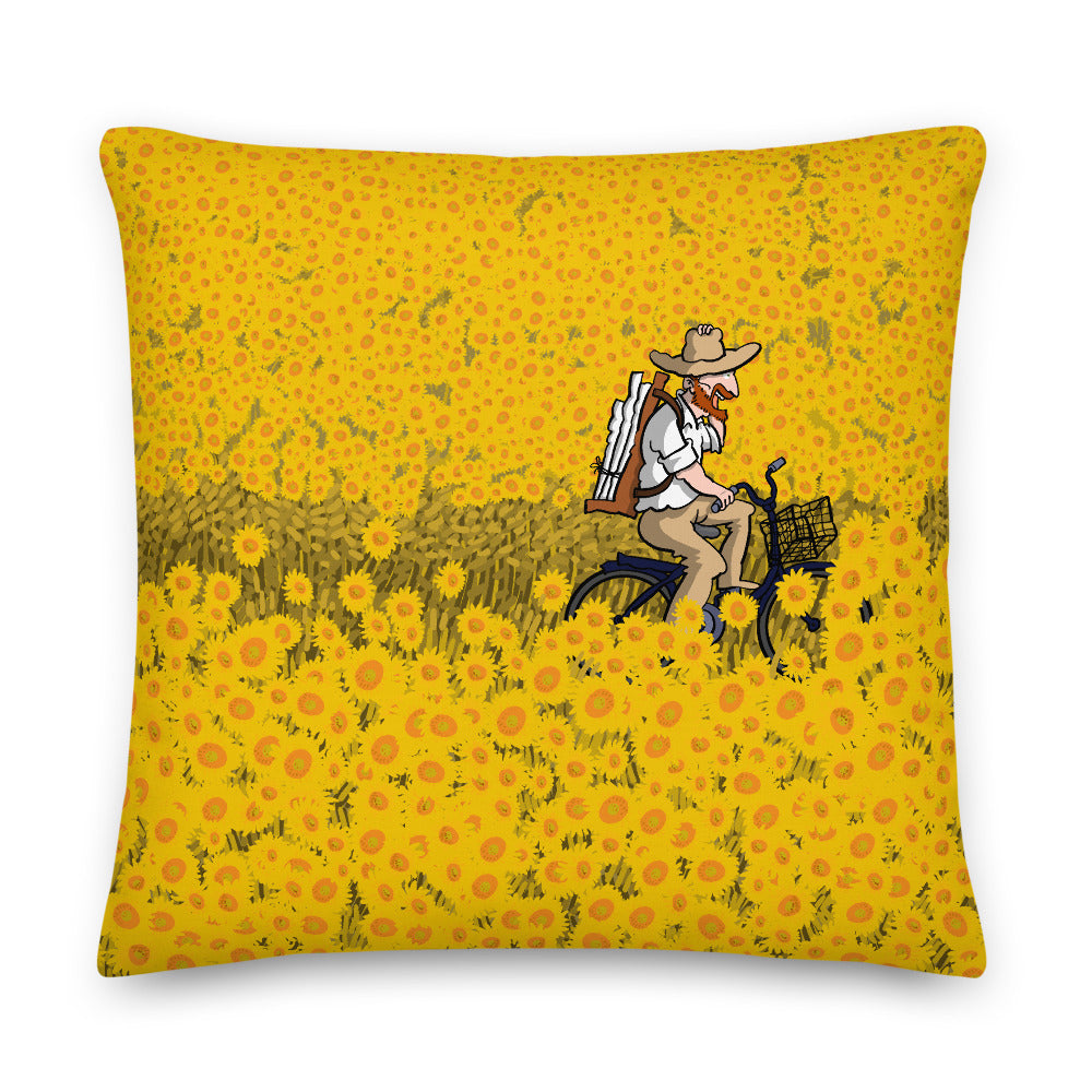 sunflowers dance (Premium Pillow)
