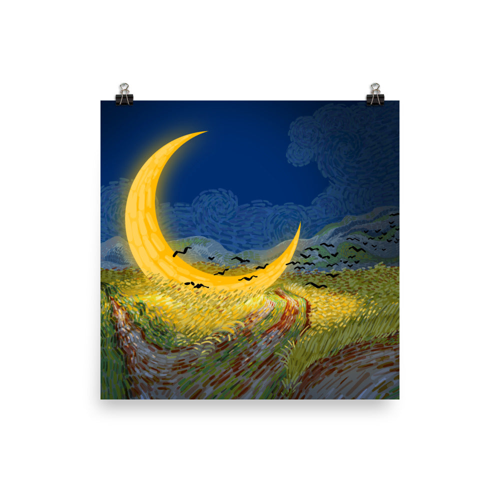 Moon in the last night