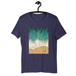 Beach footprint (Unisex T-Shirt)